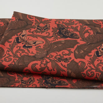 Mystic Moonlight - Bat & Moth Orange 2 Yard Cut