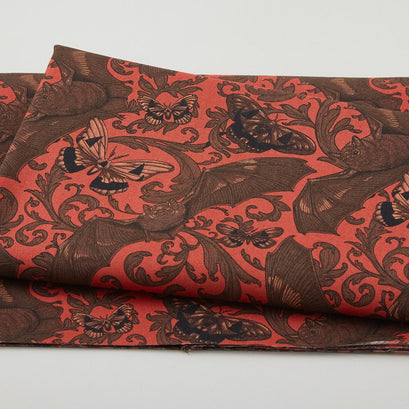 Mystic Moonlight - Bat & Moth Orange 2 Yard Cut