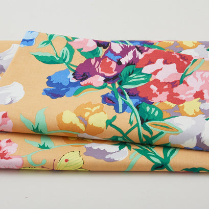 Cottage Garden - Sweet Pea & Butterflies Mulit 2 Yard Cut