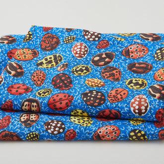 Cottage Garden - Ladybirds Blue 2 Yard Cut
