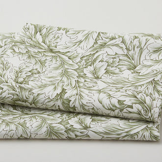 Cotswold Holiday - Small Acanthus Scroll Green 2 Yard Cut