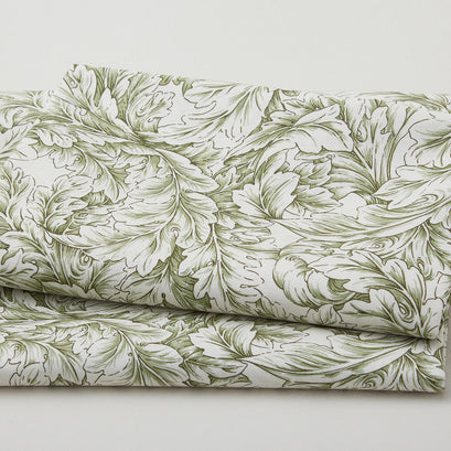 Cotswold Holiday - Small Acanthus Scroll Green 2 Yard Cut