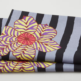 Kaffe Fassett Collective August 2023 - Zebra Lily Black 2 Yard Cut