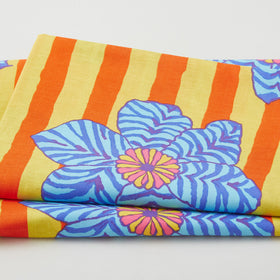 Kaffe Fassett Collective August 2023 - Zebra Lily Orange 2 Yard Cut