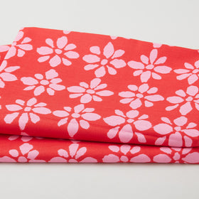 Kaffe Fassett Collective February 2024 - Snow Flower Red 2 Yard Cut