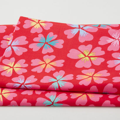 Kaffe Fassett Collective February 2024 - Petals Red 2 Yard Cut