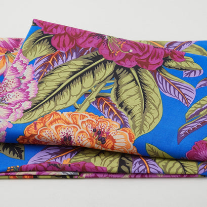 Kaffe Fassett Collective August 2023 - Rhododendrons Magenta 2 Yard Cut