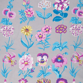 Kaffe Fassett Collective - February 2025 Contrast Colorway Flower Studies Grey Yardage