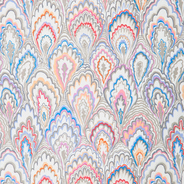 Kaffe Fassett Collective - February 2025 Contrast Colorway Marble Scallops Grey Yardage