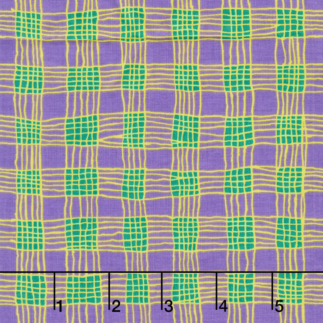 Kaffe Fassett Collective - February 2025 Gingham Purple Yardage