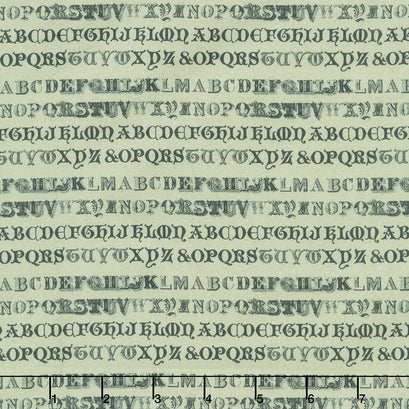 Eclectic Elements - Palette Typography Green Yardage