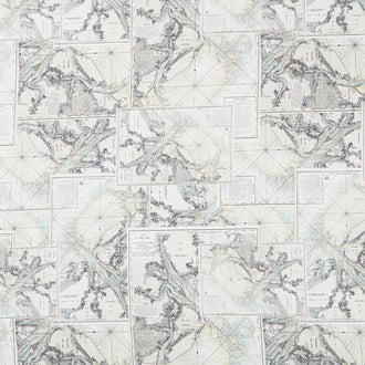 Eclectic Elements - Palette Map Teal Yardage