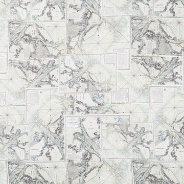 Eclectic Elements - Palette Map Teal Yardage