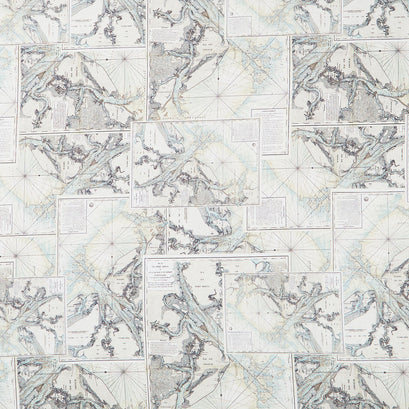 Eclectic Elements - Palette Map Teal Yardage