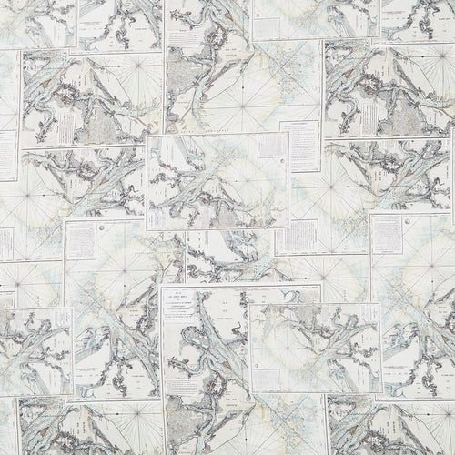 Eclectic Elements - Palette Map Teal Yardage