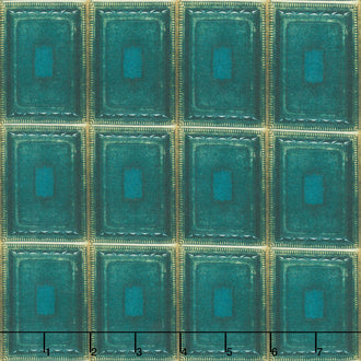 Eclectic Elements - Palette Tiles Teal Yardage