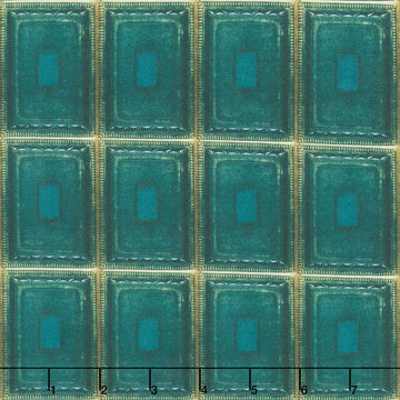 Eclectic Elements - Palette Tiles Teal Yardage