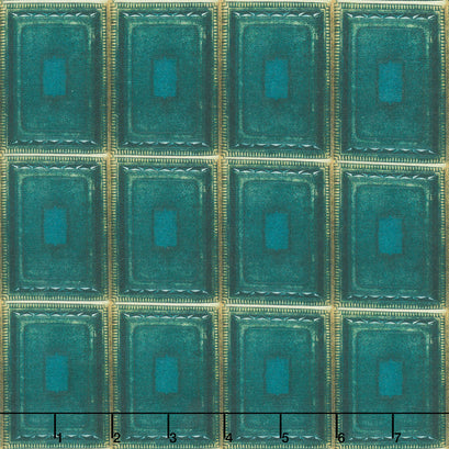 Eclectic Elements - Palette Tiles Teal Yardage