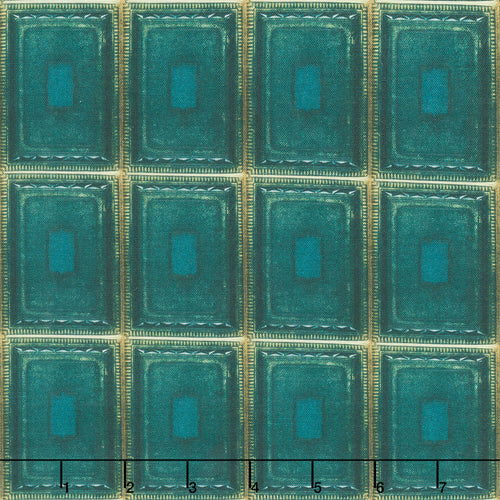 Eclectic Elements - Palette Tiles Teal Yardage