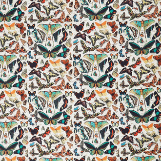 Eclectic Elements - Palette Butterflies Teal Yardage