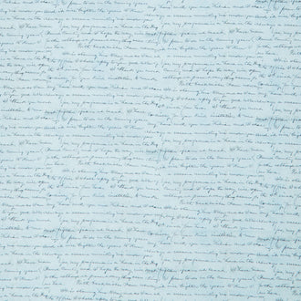 Eclectic Elements - Palette Script Blue Yardage