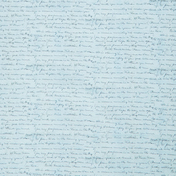 Eclectic Elements - Palette Script Blue Yardage