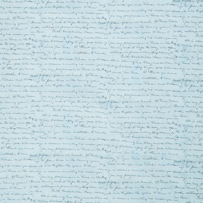 Eclectic Elements - Palette Script Blue Yardage