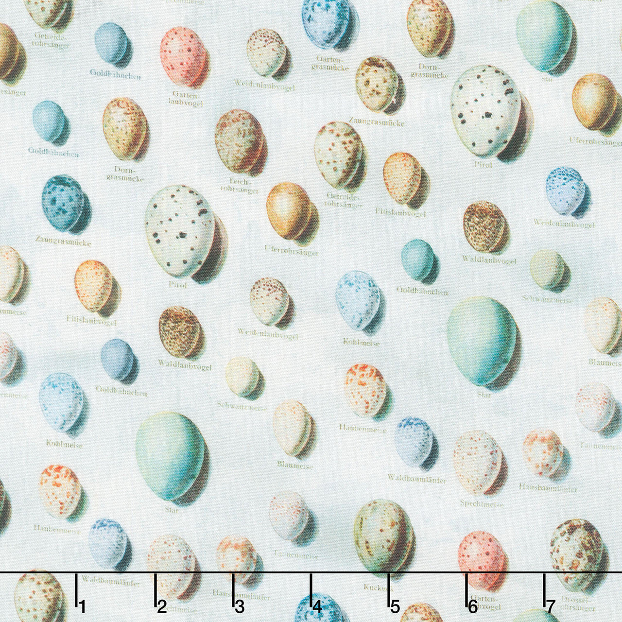 Eclectic Elements - Palette Eggs Blue Yardage