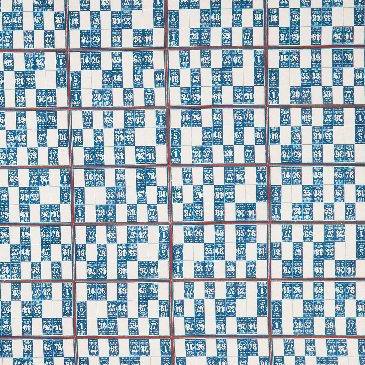Eclectic Elements - Palette Numbers Blue Yardage
