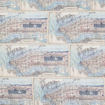 Eclectic Elements - Palette Indigo Map Yardage