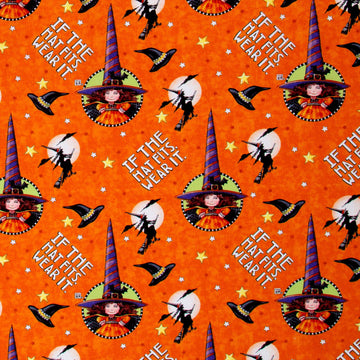 Spooky Cute Halloween - The Hat Fits Orange Yardage