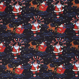So Much Joy - Believe Santa Black Yardage