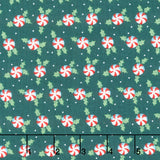So Much Joy - Holly Peppermints Green Yardage