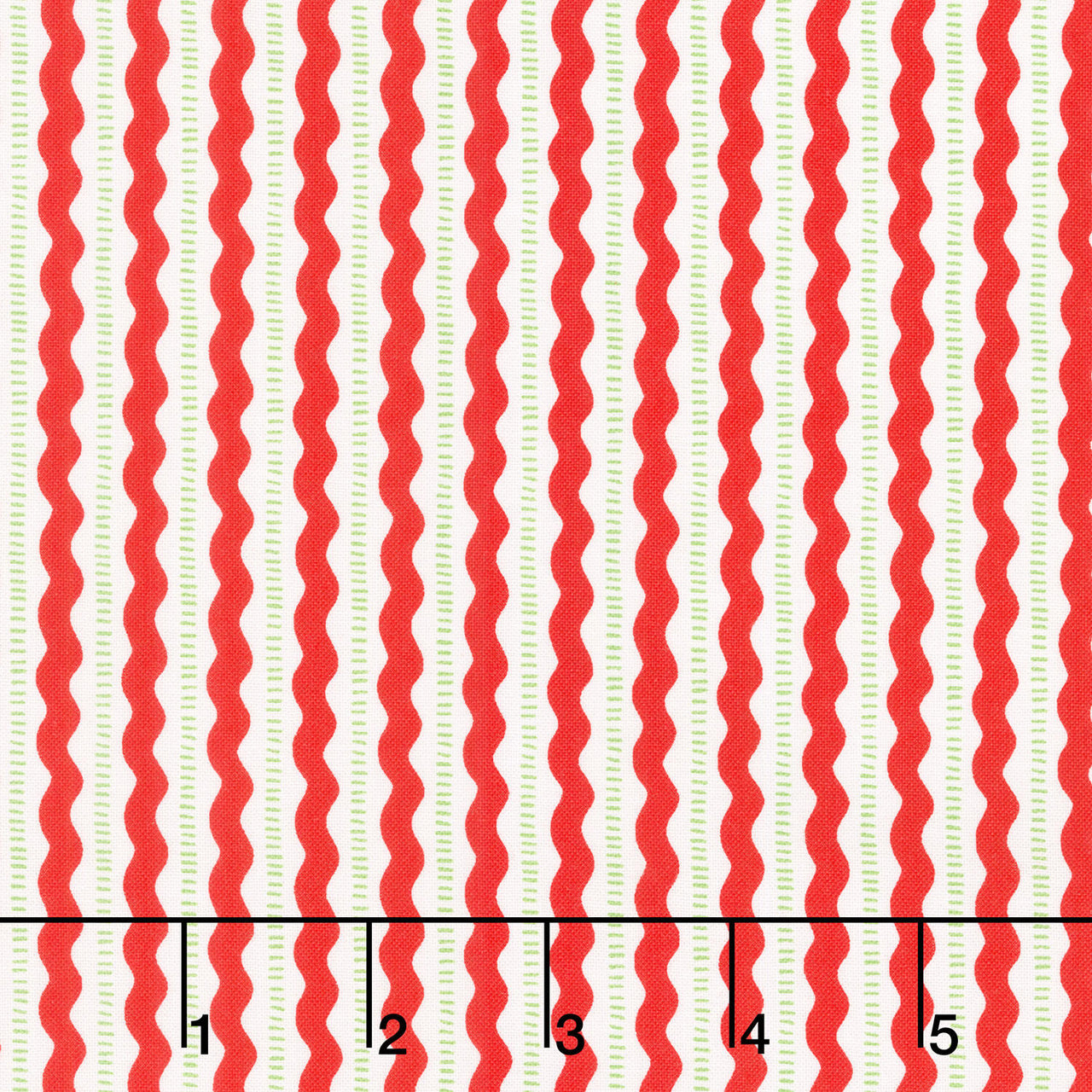 So Much Joy - Christmas Rick Rack Red Yardage