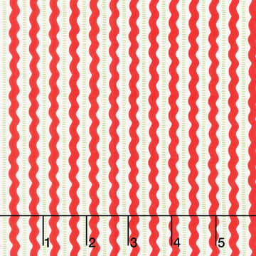 So Much Joy - Christmas Rick Rack Red Yardage