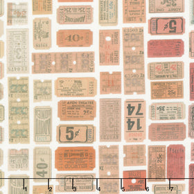 Eclectic Elements - Palette Tickets Multi Yardage