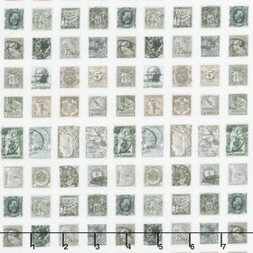 Eclectic Elements - Palette Stamps Charcoal Yardage