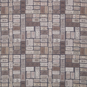 Eclectic Elements - Palette Tickets Charcoal Yardage