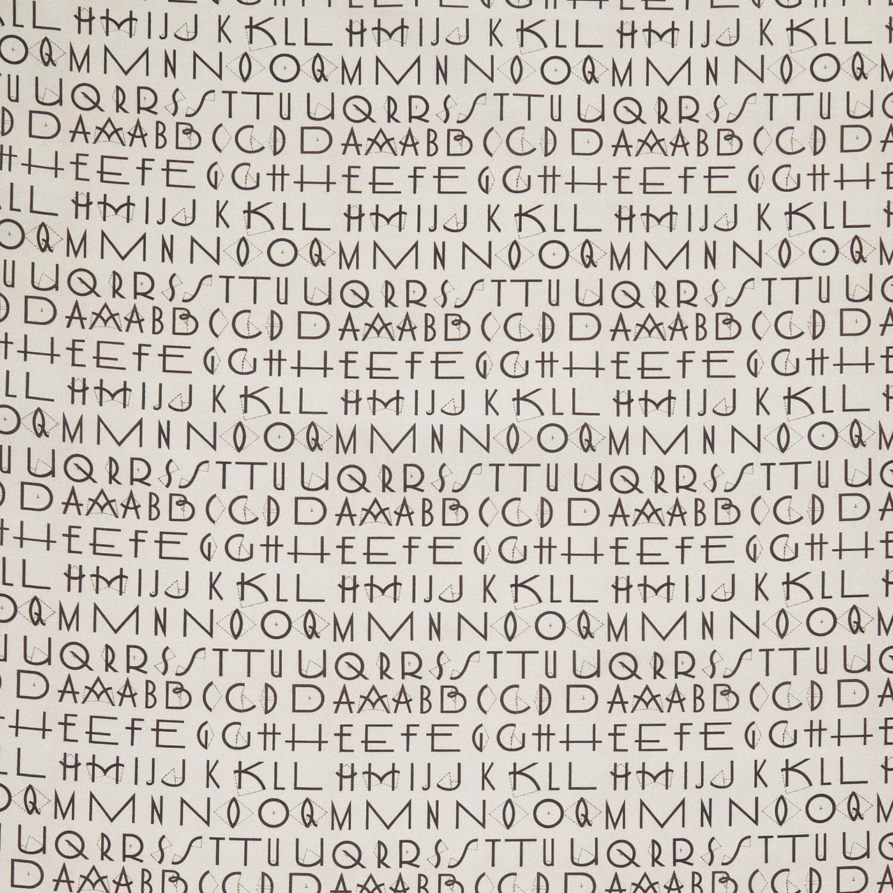 Eclectic Elements - Palette Typography Charcoal Yardage