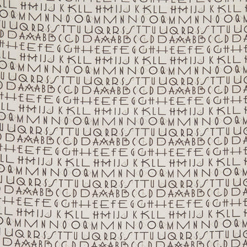 Eclectic Elements - Palette Typography Charcoal Yardage