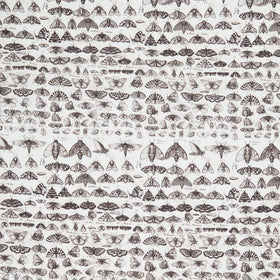 Eclectic Elements - Palette Moths Charcoal Yardage