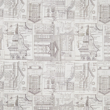 Eclectic Elements - Palette Schematics Charcoal Yardage