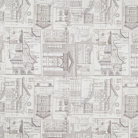 Eclectic Elements - Palette Schematics Charcoal Yardage