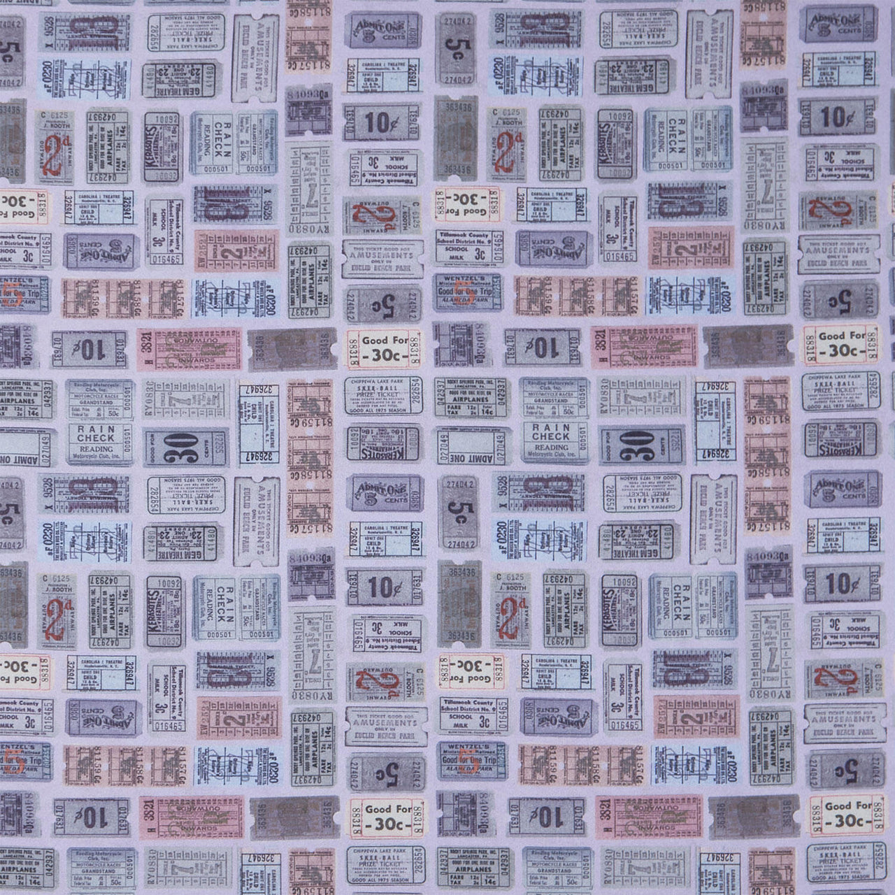 Eclectic Elements - Palette Tickets Purple Yardage