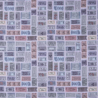 Eclectic Elements - Palette Tickets Purple Yardage