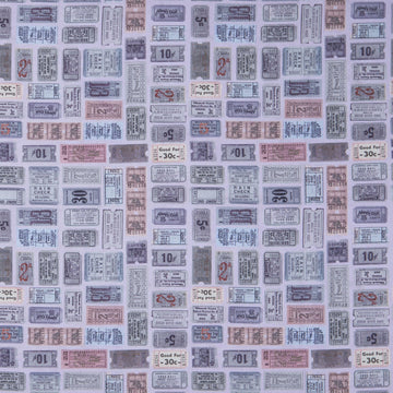 Eclectic Elements - Palette Tickets Purple Yardage