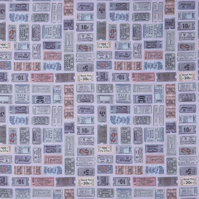 Eclectic Elements - Palette Tickets Purple Yardage