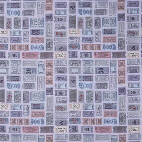 Eclectic Elements - Palette Tickets Purple Yardage