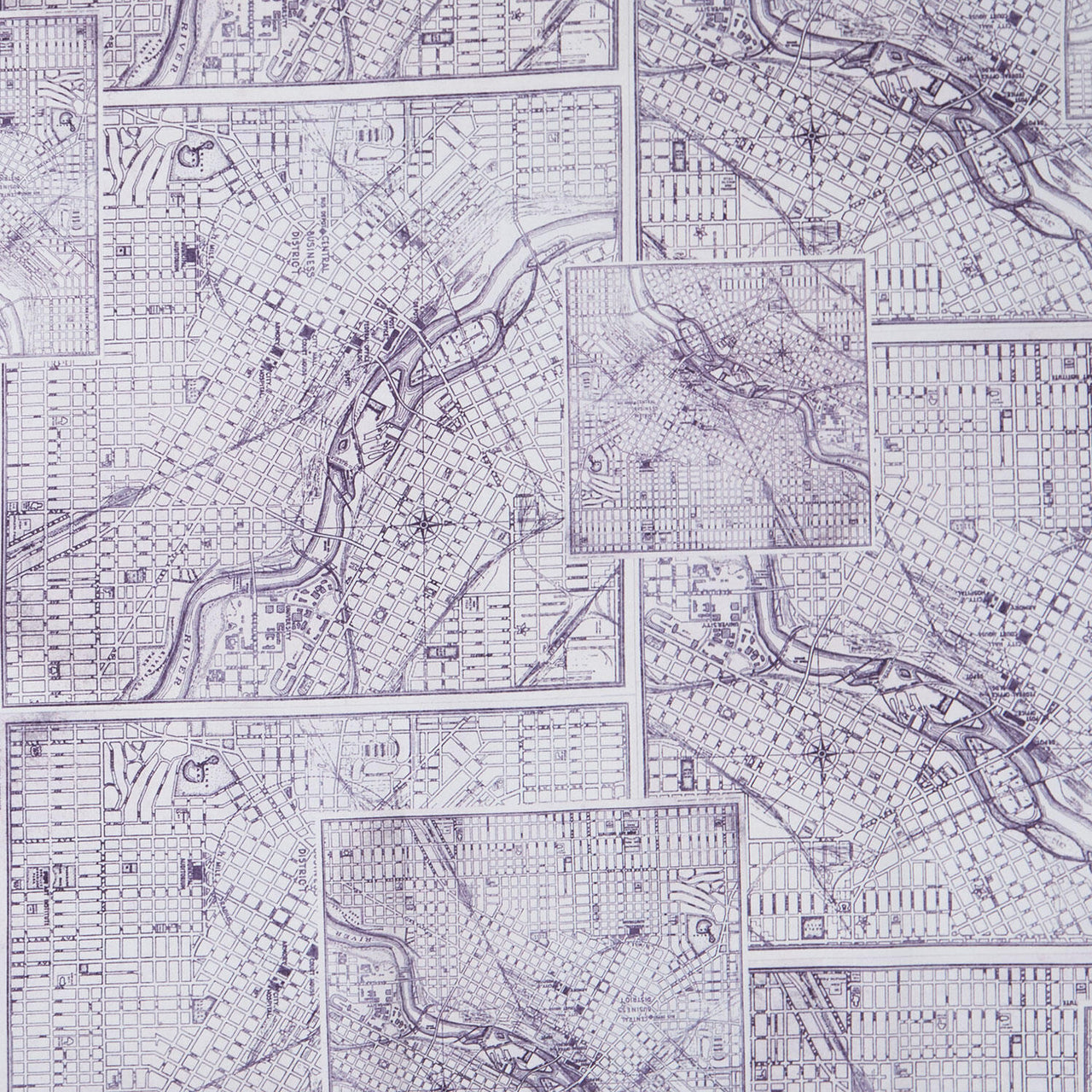 Eclectic Elements - Palette Map Purple Yardage