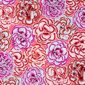 Kaffe Fassett Collective - August 2025 Picotee Carnations Pink Yardage